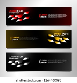 Banner background modern template, abstract design