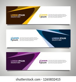 Banner background modern template, abstract design
