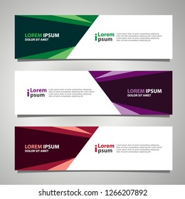 Banner background modern template, abstract design