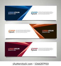 Banner background modern template, abstract design