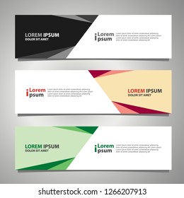 Banner background modern template, abstract design