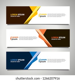 Banner background modern template, abstract design