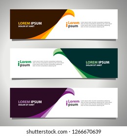 Banner background modern template, abstract design