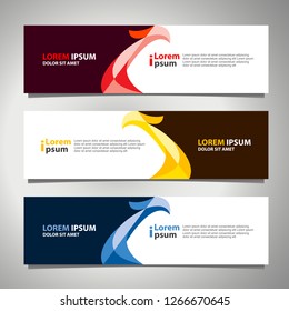 Banner background modern template, abstract design