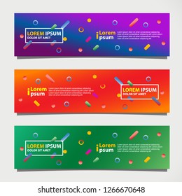 Banner background modern template, abstract design