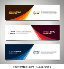 Banner background modern template, abstract design