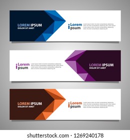 Banner background modern template, abstract design