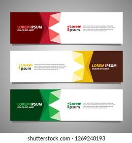 Banner background modern template, abstract design