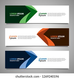 Banner background modern template, abstract design