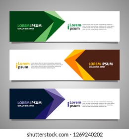 Banner background modern template, abstract design