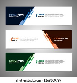 Banner background modern template, abstract design
