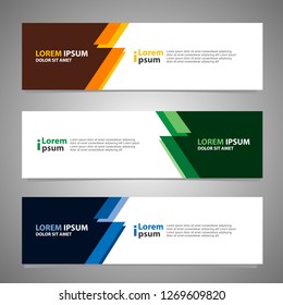 Banner background modern template, abstract design