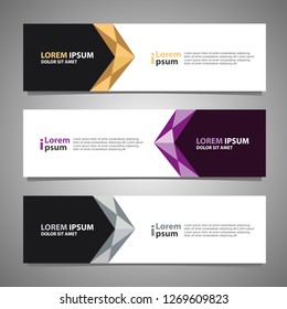Banner background modern template, abstract design