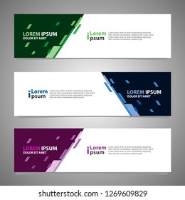 Banner background modern template, abstract design
