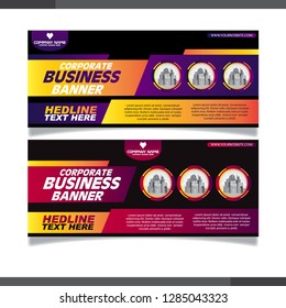Banner background modern template, abstract design