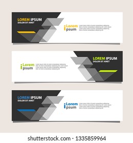 Banner background modern template, abstract design