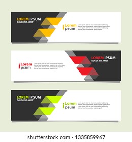 Banner background modern template, abstract design