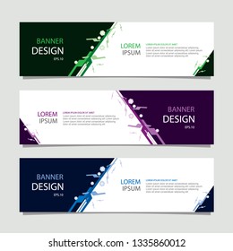 Banner background modern template, abstract design
