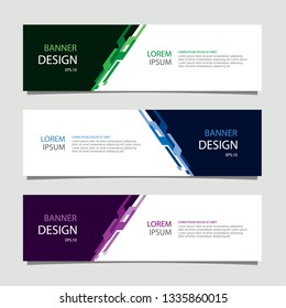 Banner background modern template, abstract design