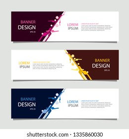 Banner background modern template, abstract design