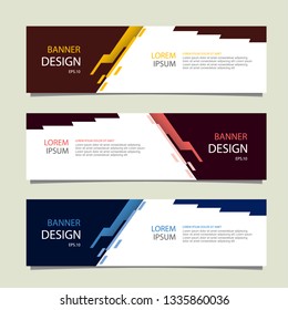Banner background modern template, abstract design