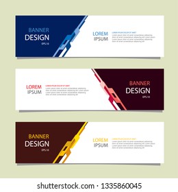 Banner background modern template, abstract design