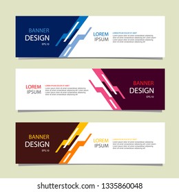 Banner background modern template, abstract design