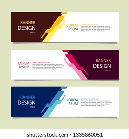 Banner background modern template, abstract design