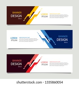 Banner background modern template, abstract design