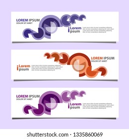Banner background modern template, abstract design