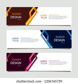 Banner background modern template, abstract design