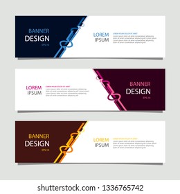 Banner background modern template, abstract design
