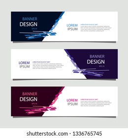 Banner background modern template, abstract design