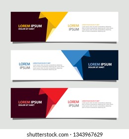 Banner background modern template, abstract design