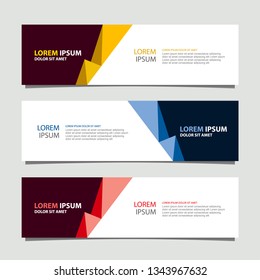 Banner background modern template, abstract design