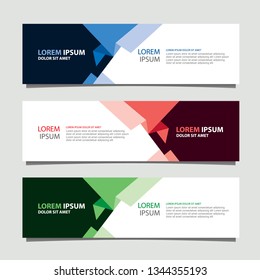 Banner background modern template, abstract design