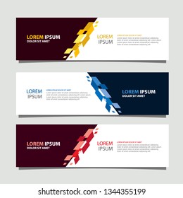 Banner background modern template, abstract design