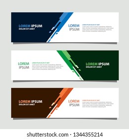 Banner background modern template, abstract design