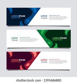 Banner background modern template, Abstract design
