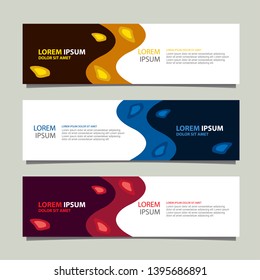 Banner background modern template, Abstract design