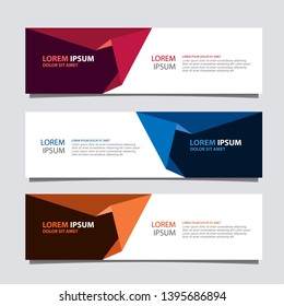 Banner background modern template, Abstract design