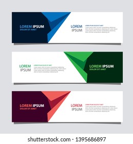 Banner background modern template, Abstract design