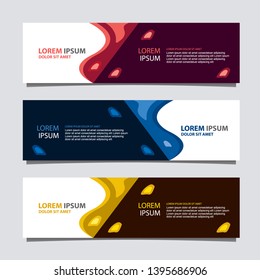 Banner background modern template, Abstract design