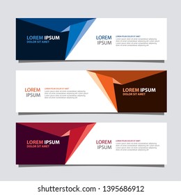 Banner background modern template, Abstract design