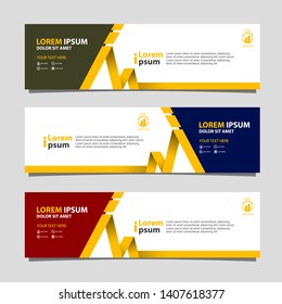 Banner background modern template, abstract design