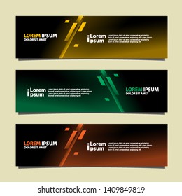 Banner background modern template, abstract design