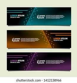 Banner background modern template, abstract design