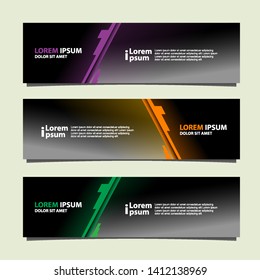 Banner background modern template, abstract design