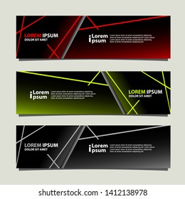 Banner background modern template, abstract design