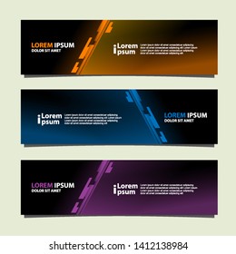 Banner background modern template, abstract design